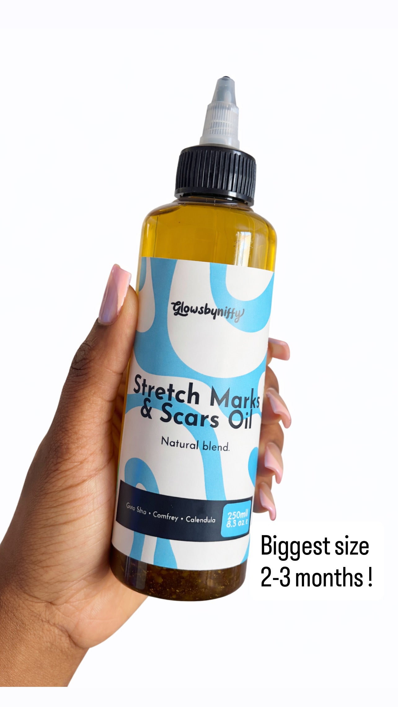 Glowsbyniffy Stretch Marks & Scars Renewal Duo BIG OIL BUNDLE (250ml Oil + 200g Body Butter)