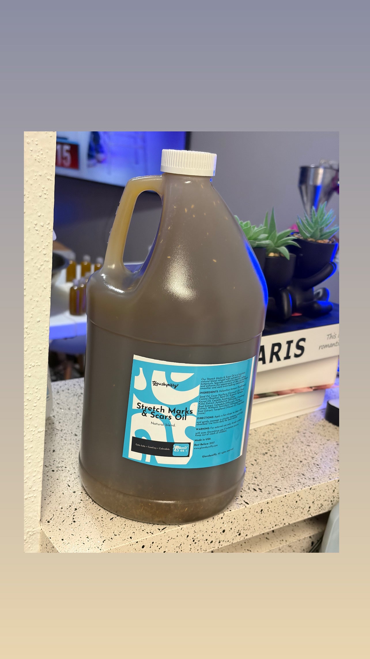 Wholesale 128oz 1 Gallon Pfat stretch marks and scar oil