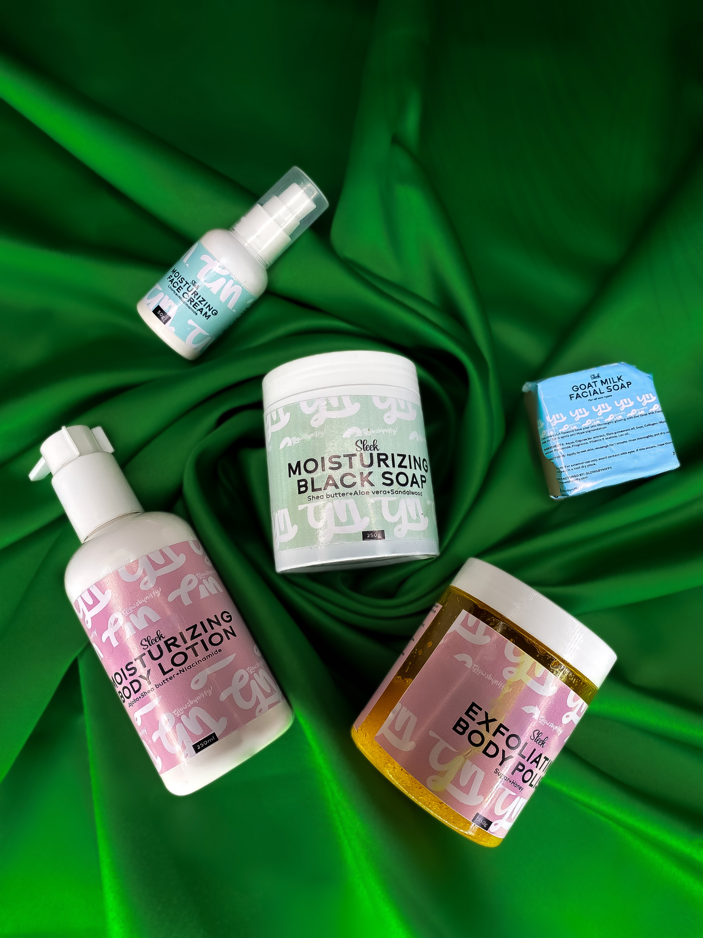 Sleek moisturizing skincare set- All skin types