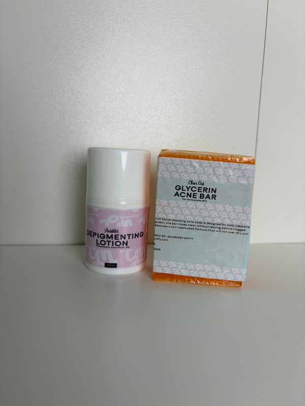 Antiblot Depigmenting lotion + Glycerin bar for dark spots