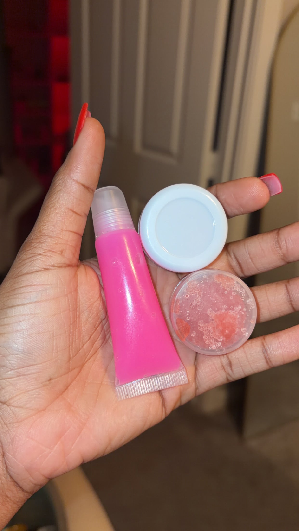 Pink lips set